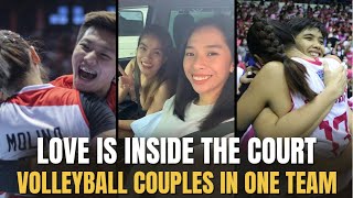 Volleyball Players na IN-A-RELATIONSHIP na naglalaro sa iisang team |  LOVE IS INSIDE THE COURT