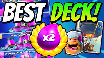 BEST DECK FOR DOUBLE ELIXIR CHALLENGE | Elixir Marathon | Clash Royale
