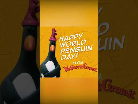 World Penguin Day AKA Feathers McGraw Day 😏🐧 Wallace & Gromit: The Wrong Trousers #shorts