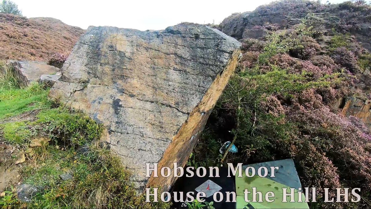 Hobson Moor Bouldering House on the Hill LHS 7a and The Rib 5b