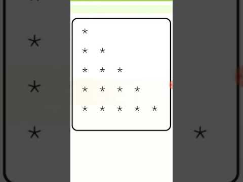 Triangle of stars in C++ programming..