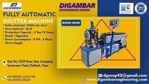 Rolling shutter machine manufacturing #rollingshuttermachine #machine