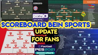 PES 2021 Scoreboards Update For Fans of beIN Sports Channels Season 2024