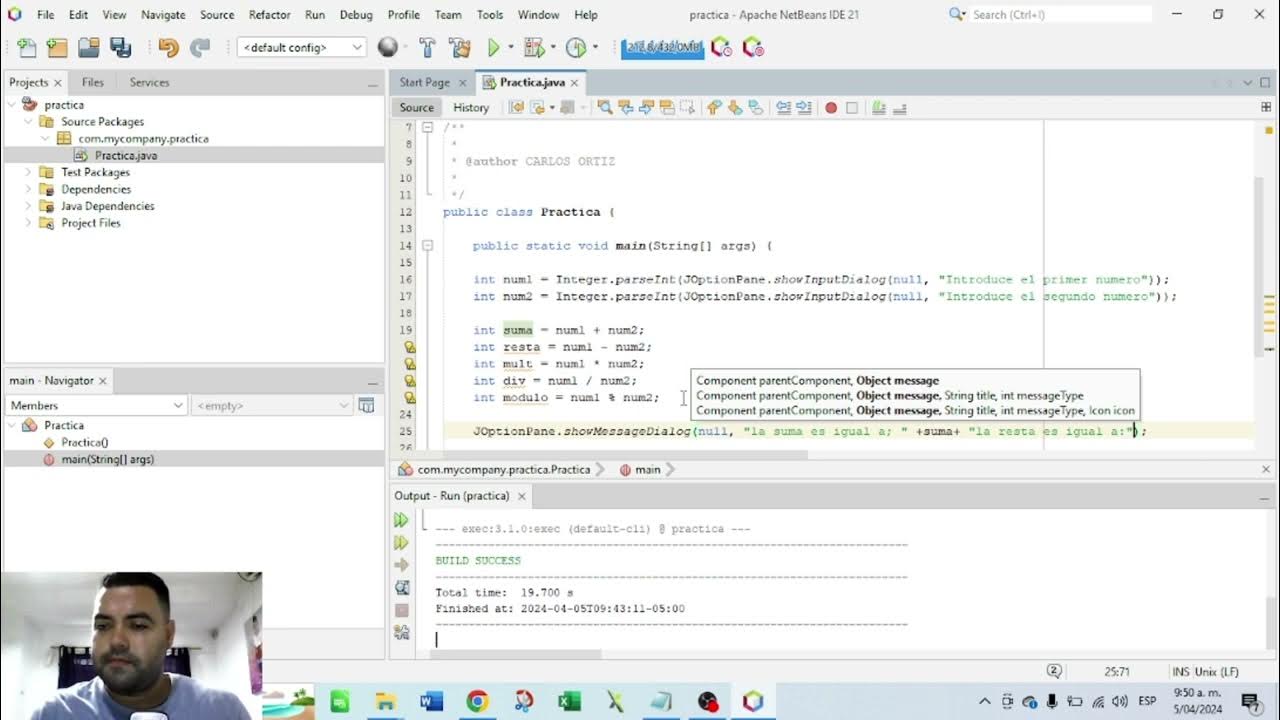 Practicando java(JOptionPane, Integer.Parseint) ejercicio N°2 - YouTube