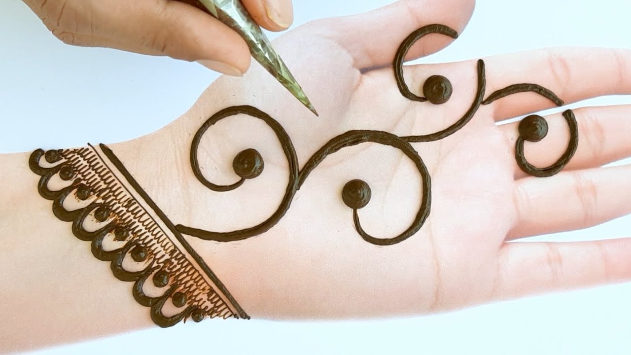 Very Easy trick mehndi design for front hands - Beautiful and ...