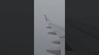 Awan dan kabutnya semakin tebal. Sayap terayun-ayun. #flight #airplane #wings #swing #views #clouds