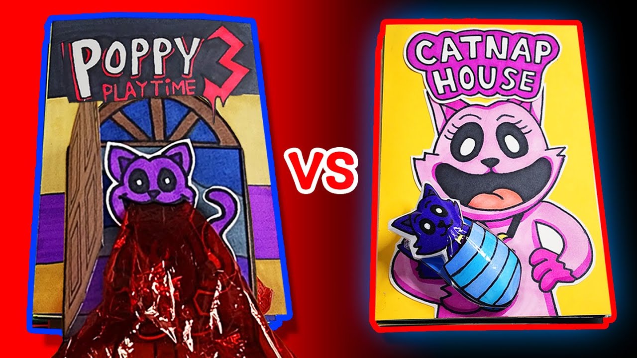 Poppy Playtime Chapter 3😺 vs Poppy Playtime Chapter 3🧺 (Game Book Battle, Horror Game, Paper Play)