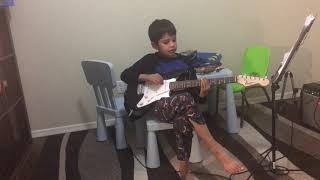 Learn to play ABC on electric guitar
