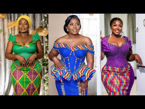 CLASSY GHANAIAN KENTE STYLES FOR STYLISH LADIES,KENTE FOR ENGAGEMENT,KENTE  FOR GRADUATION, #KENTE - YouTube