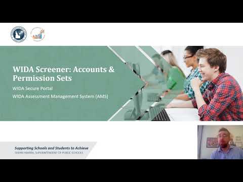ELPA- WIDA Screener Accounts and Permission Sets