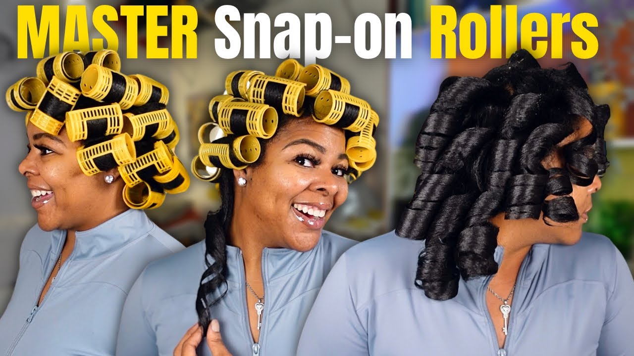 Roller set on natural hair - Black Hair Information