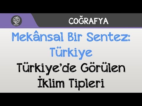 Mekânsal Bir Sentez: Türkiye - Türkiye’de Görülen İklim Tipleri