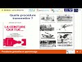 Procdures gestuelles et apprentissage