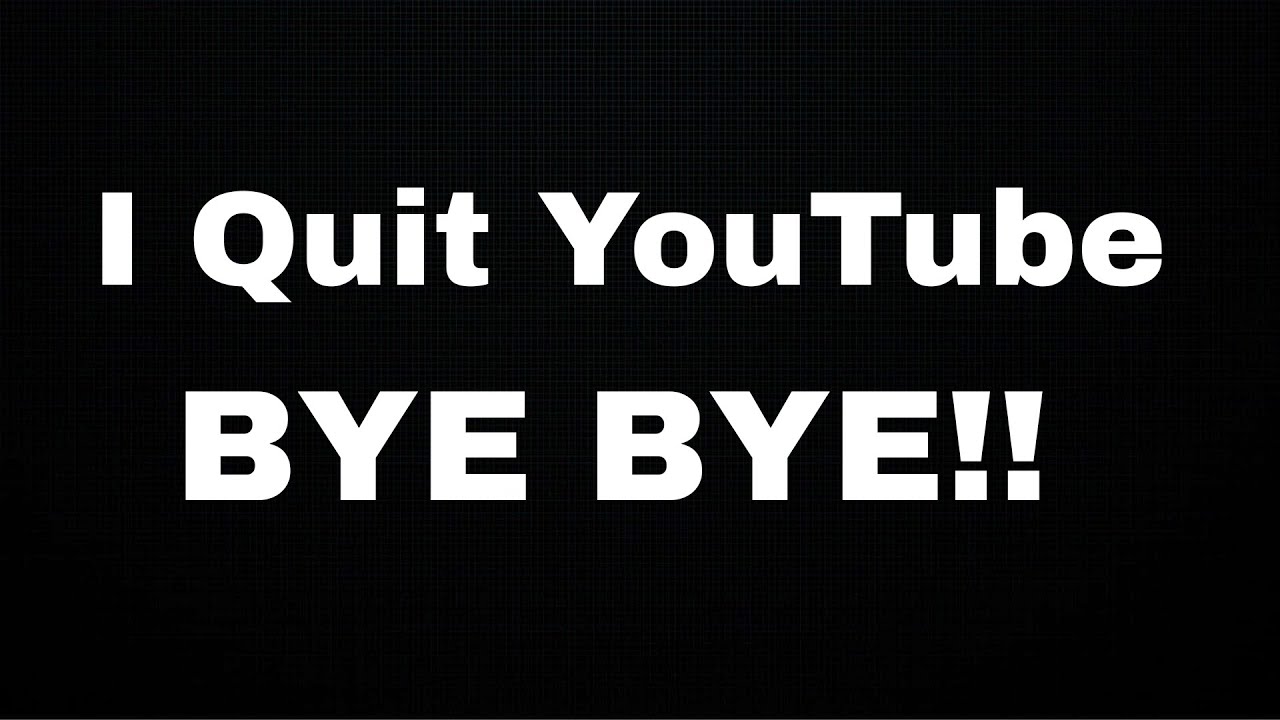 I Ouit YouTube | BYE BYE!! | Last Video | MrSaha - YouTube