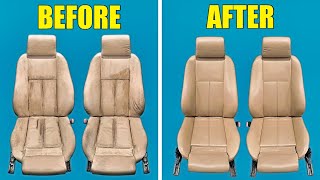 How To Restore Worn Out & Cracked Leather Seats For Under $100! 2 DIY Methods Anyone Can Do At Home!