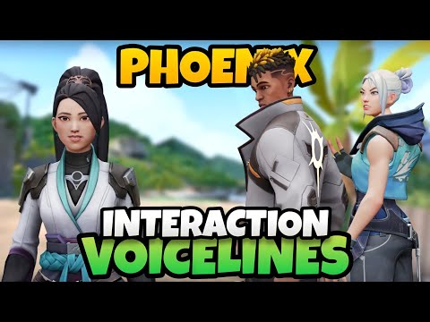 Valorant - Phoenix Interaction Voice lines With Other Agents