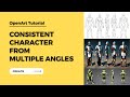 Consistent character from multiple angles with ai in 2024 openart tutorial