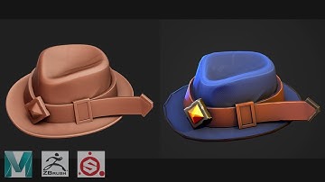Autodesk Maya 2019, Zbrush, Painter - Stylized Hat