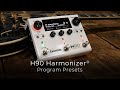 H90 harmonizer program presets demo