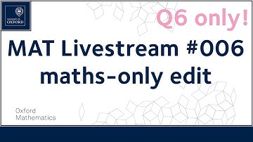 MAT লাইভস্ট্রিম ২০২০ #০০৬ | শুধুমাত্র গণিত সম্পাদনা | Q6 বিশেষ