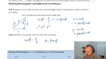 Mth230 Section 16.5 - Triple Integrals in Cylindrical and Spherical Coordinates [1/3]