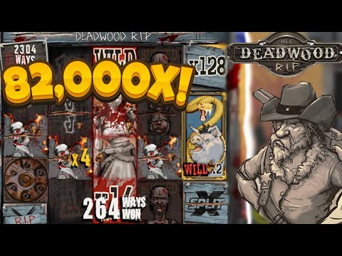 HE JUST HIT THE CRAZIEST 82,000X WIN ON THE NEW DEADWOOD SLOT!