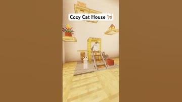 Cozy Cat House in Minecraft #shorts