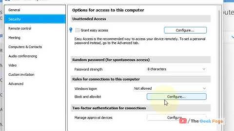 Partners op een zwarte lijst zetten in Teamviewer