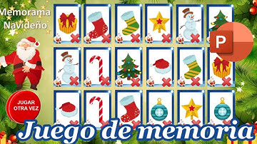 Memorama en PowerPoint | Descarga el Juego de memoria Navideño