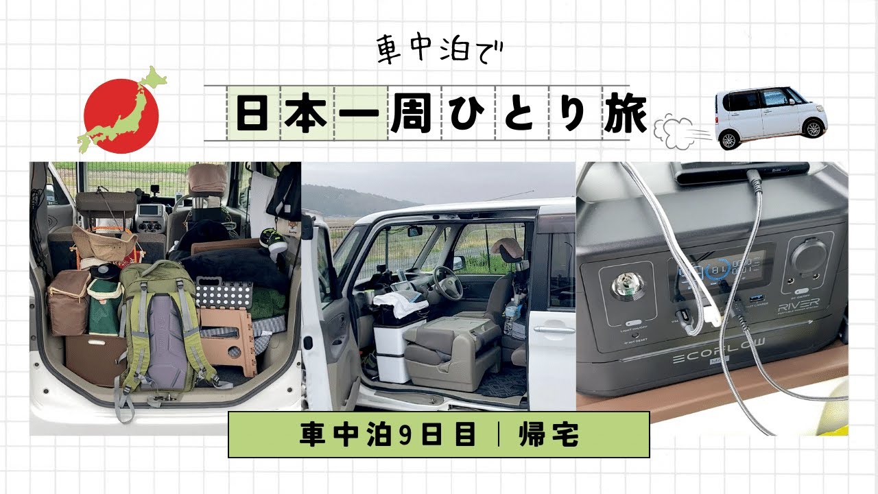 車中泊で日本一周ひとり旅 タントの車中泊はニトリのマットがおすすめな話 Youtube 車中泊で日本一周ひとり旅 タントの車中泊はニトリのマットがおすすめな話 Youtube