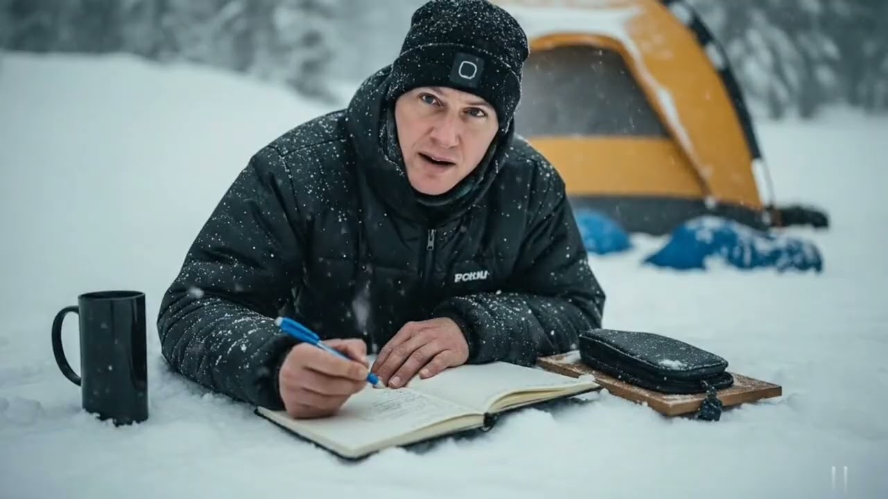 Dugout shelter under 5 feet of snow.