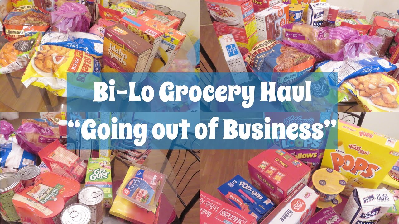Grocery Haul | Bi-Lo "Going out of Business " | Cheap Grocery Haul
