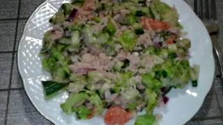 Вечерний фитнес салат/жиросжигающий! Рекомендую всем! & Evening fitness salad / fat burning! Вечерний фитнес салат/жиросжигающий! Рекомендую всем! & Evening fitness salad / fat burning!