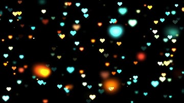 Glowing Hearts Lights , No Copyright, Copyright Free Video, Motion Graphics, Background Video