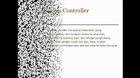 Konsep MVC Pada Java