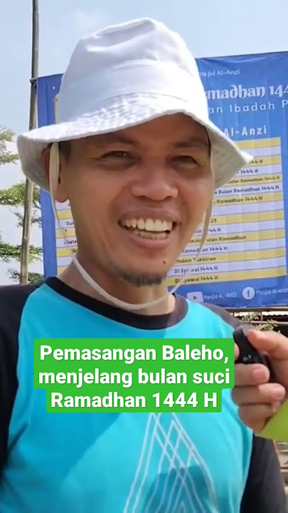 Pemasangan Baleho Menjelang Bulan suci Ramadhan 1444 H