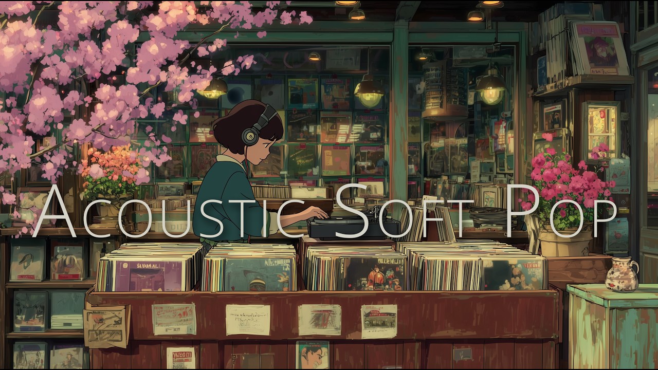 A Sunny Afternoon at Blossom Vinyl Records 🌸 | Acoustic Soft Pop