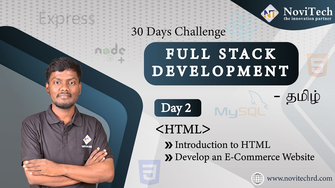 30 Day FSD MasterClass | Day 2 | Tamil | NoviTech | Learn Full Stack ...