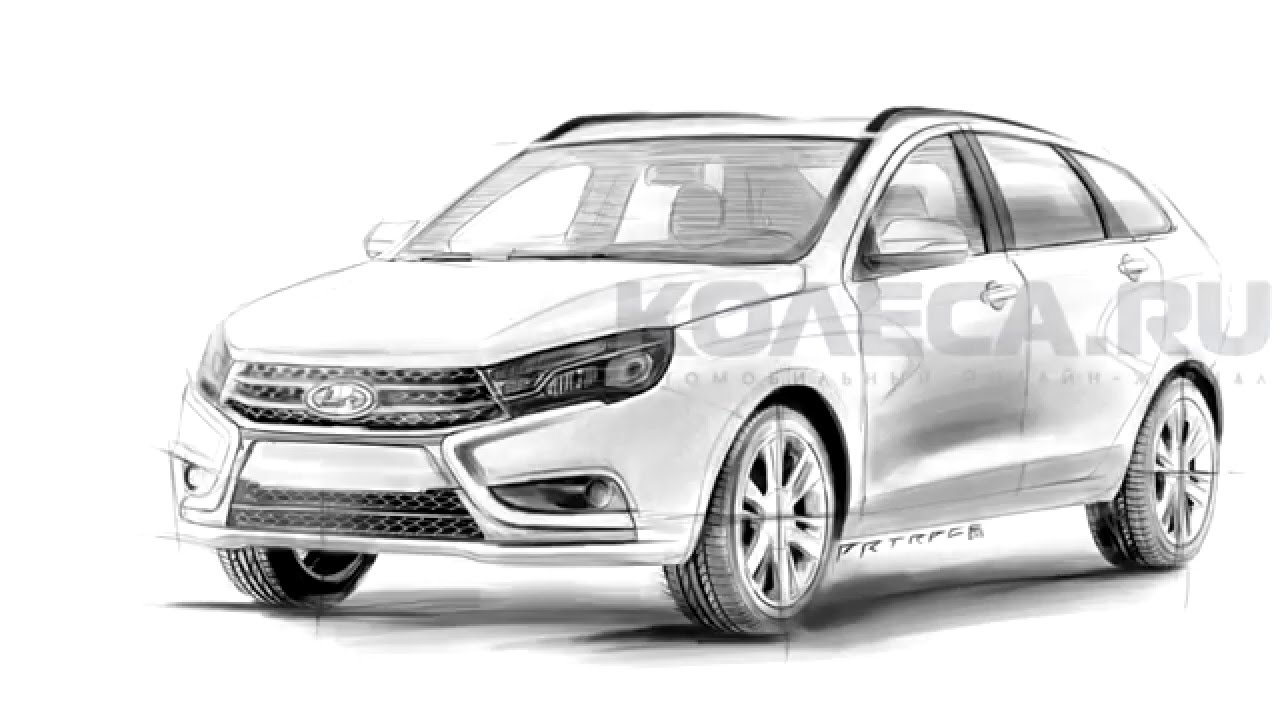 Lada vesta чертеж
