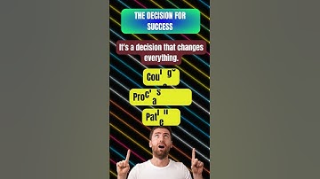 The Decision for SUCCESS - Your First Step to Greatness! #motivation #believeinyourself