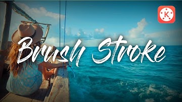 Write on Brush Stroke Text Effect in kinemaster - Text animation || Koushik Bhunia