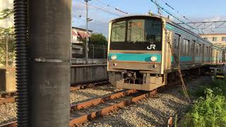 【JR西日本】奈良線 205系NE401編成(トプナン) 普通京都行き　黄檗発車