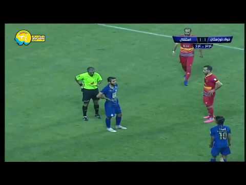 خلاصه بازی فولاد خوزستان 2 استقلال تهران 1