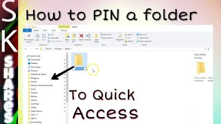 how to pin a folder to quick access in windows 10