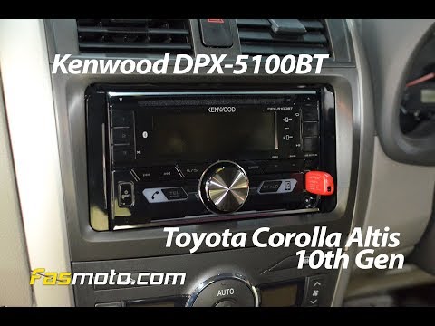 Kenwood DPX-5100BT installed in a Toyota Corolla Altis 10th Generation