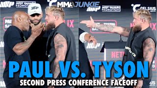 Jake Paul Taunts Mike Tyson in Second Press Conference Faceoff in Texas