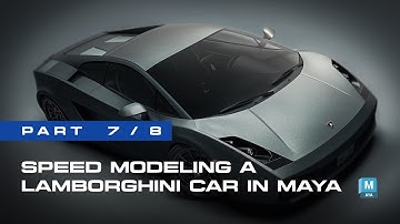 Speed Modeling a Lamborghini Gallardo in Maya - Part 7/8