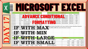 MICROSOFT EXCEL DAY 17|| ADVANCE CONDITIONAL FORMATTING|| PART II