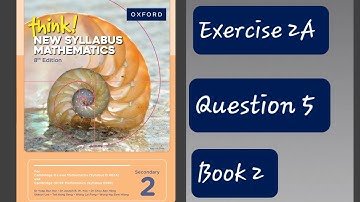 Exercise 2A (Simultaneous Equation) Question 5 Think New Syllabus Mathematics 8th Edition Book 2