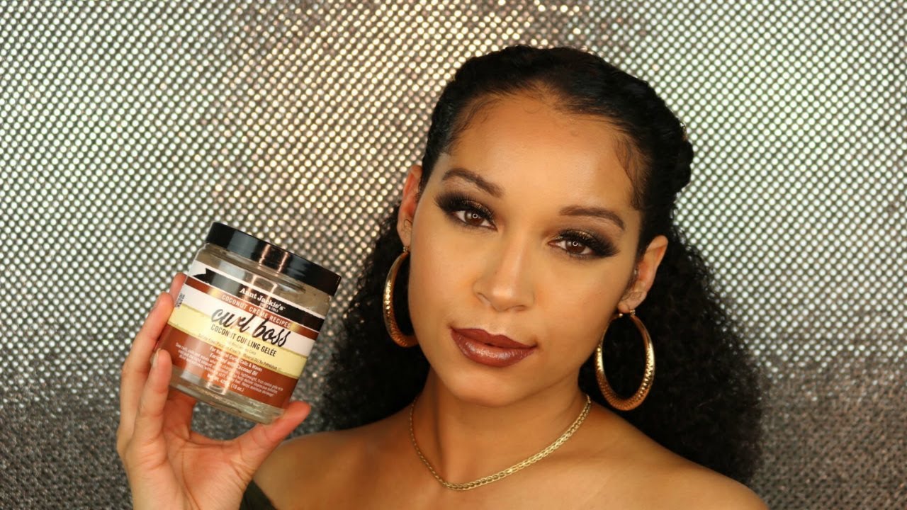 Easy Curly Hair Style using Aunt Jackies Curl Boss Curling Gelee CurlFriendsTV YouTube